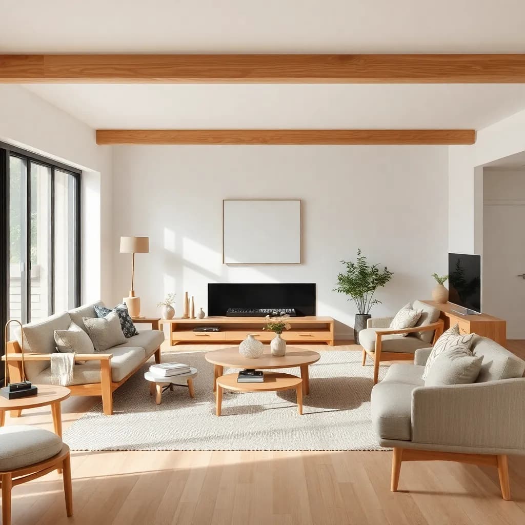 Japandi interior design style - AI generated room by DecorAI